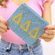 Delta Delta Delta Beaded Coin Purse Pouch