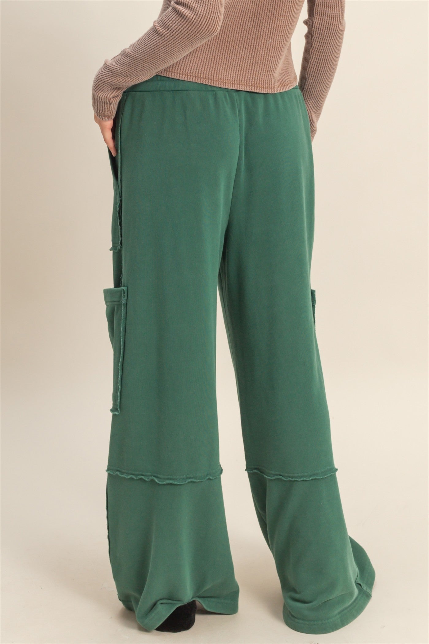 Weekend Warrior Dark Green Cargo Sweatpants