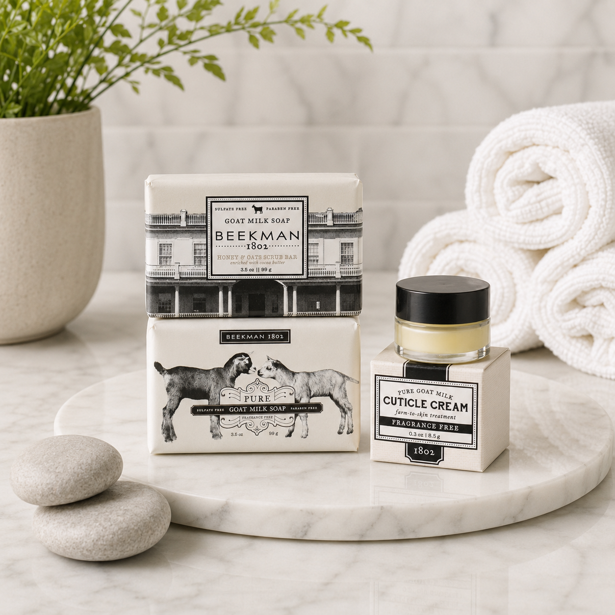 BEEKMAN 1802 Goat Milk Skin & Nail Nurture Kit