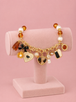Protect My Heart Gold Link Charm Bracelet