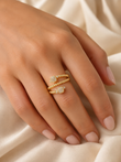 Starry Skies Gold Plated Ring