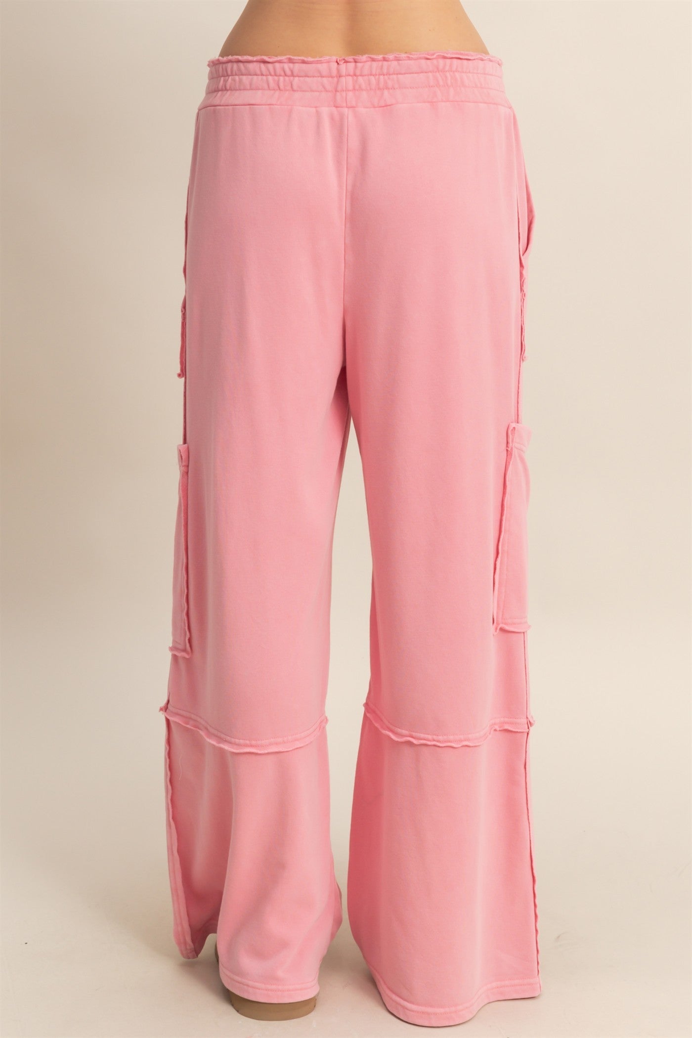 Weekend Warrior Pink Cargo Sweatpants