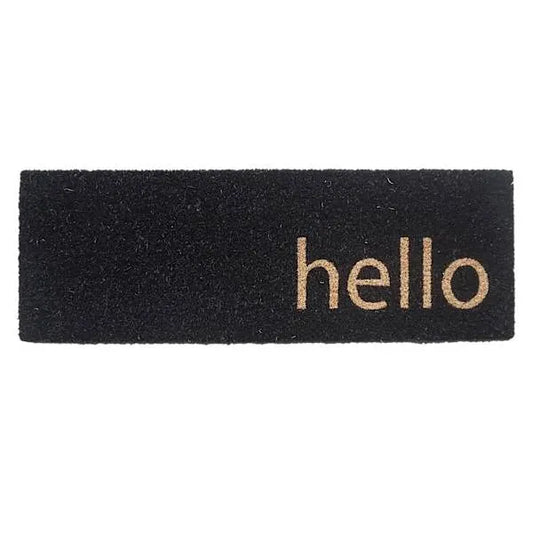 Designer Font HELLO Coir Doormat