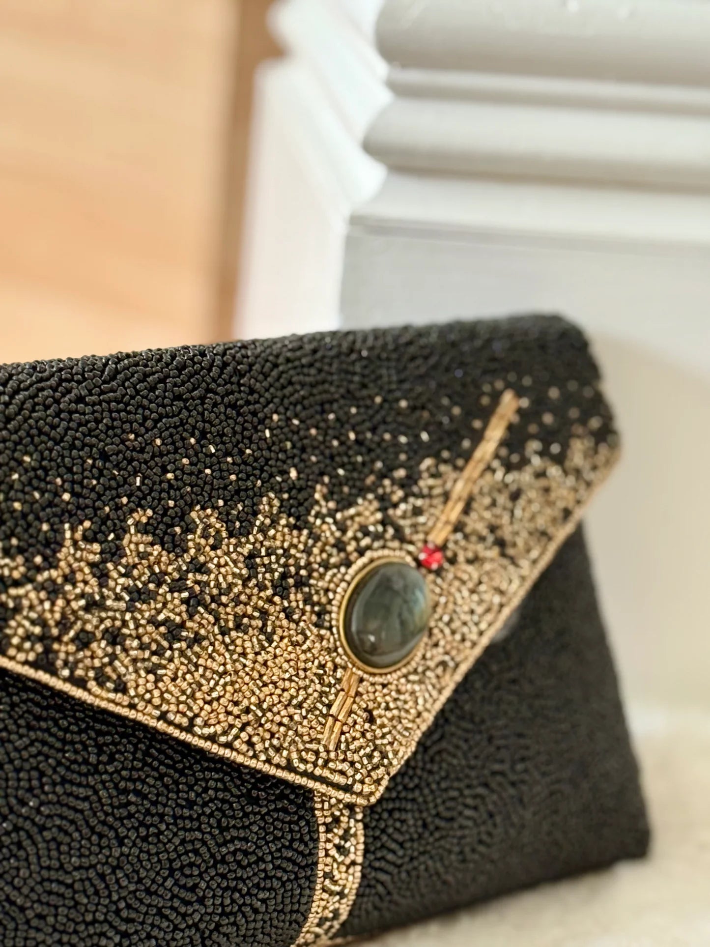 Bolso de Noche Piña Adornado con Pedrería de Cristal Austriaco