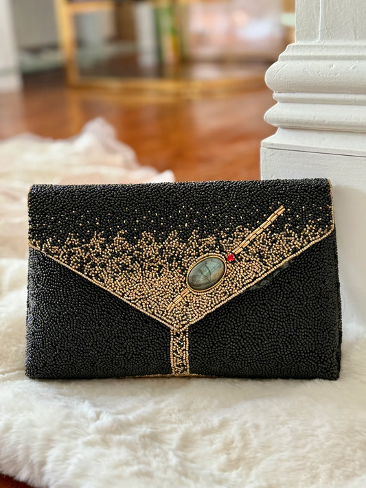 Bolso de Noche Piña Adornado con Pedrería de Cristal Austriaco
