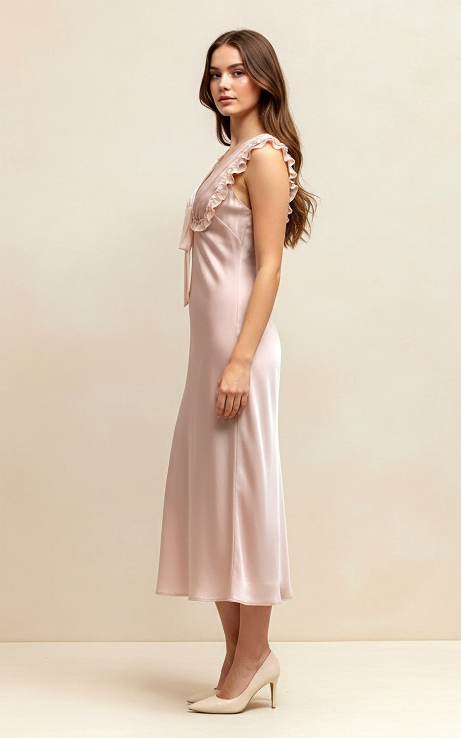 Petals & Promises Satin Dress