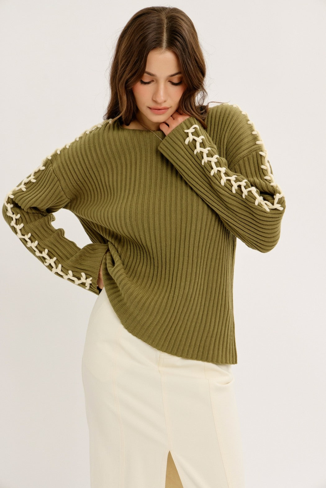 A STITCH IN TIME KNIT SWEATER