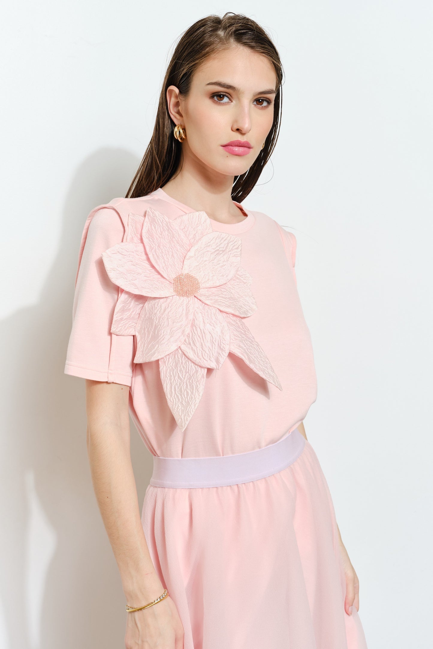 Pink Petal Power Tee Top