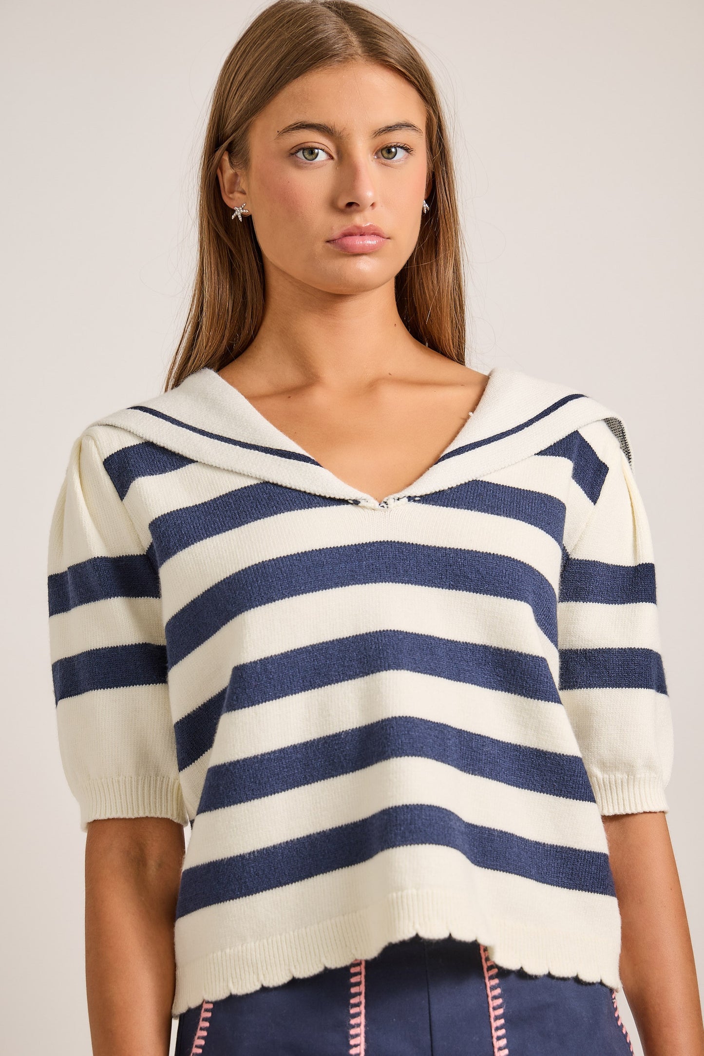Seaside Stripes Warm Weather Sweater