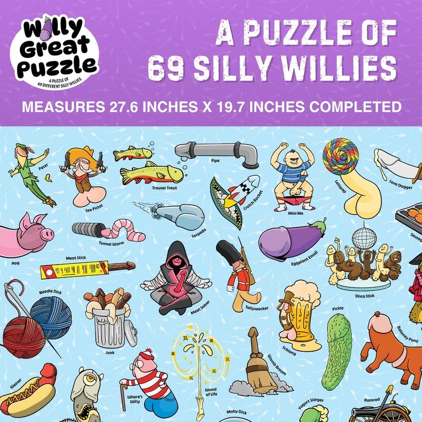 Willy Great Puzzle - Funny Penis Themed Jigsaw Puzzle