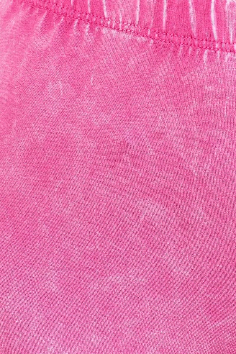 Meghan Mineral Washed Pink Boho Bell Bottom Pants