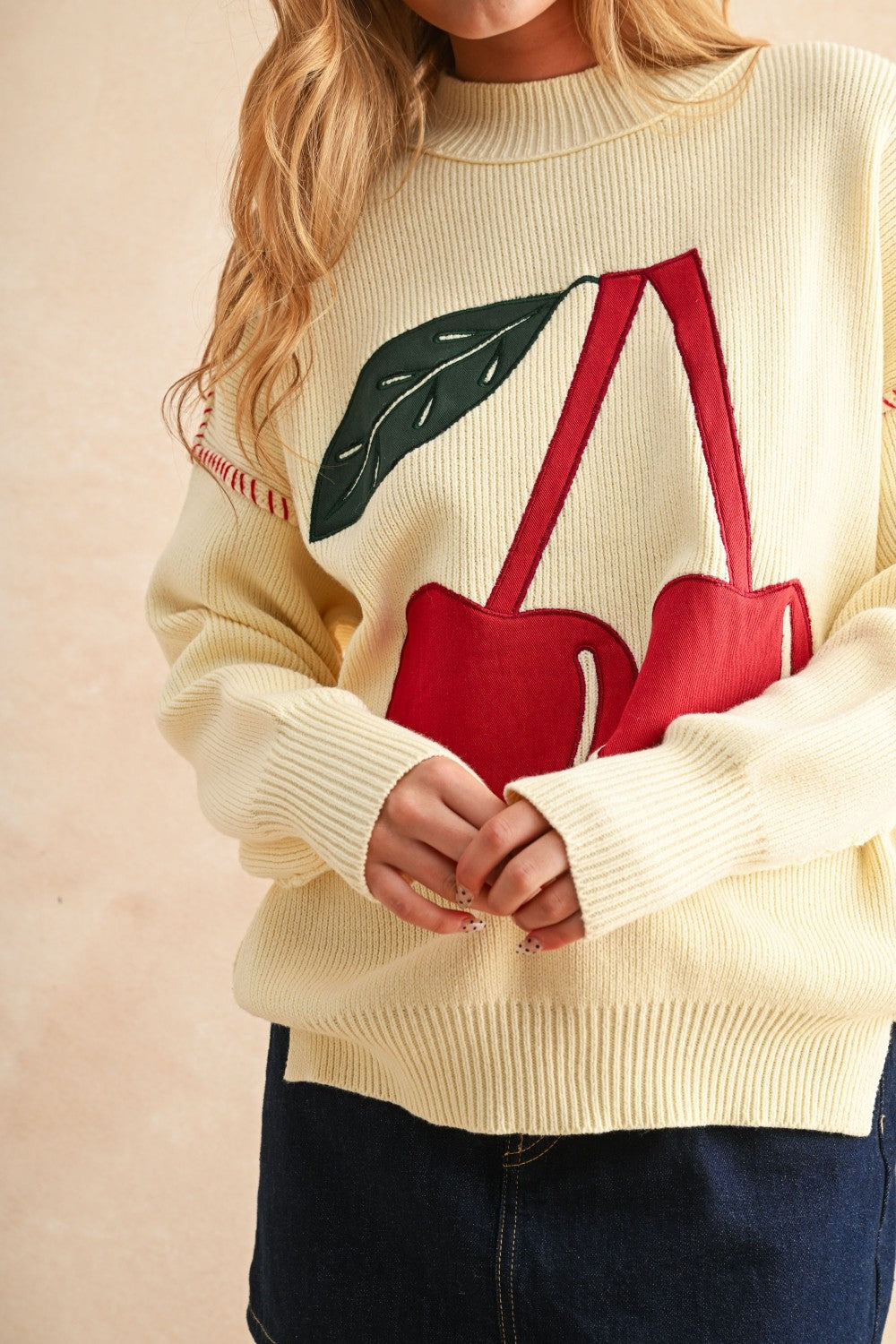 Cherry On Top Knit Sweater