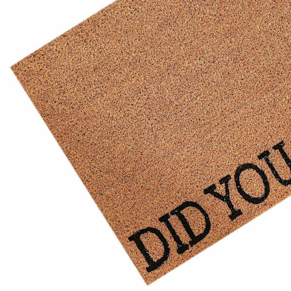 Text First Witty Fun Coir Doormat