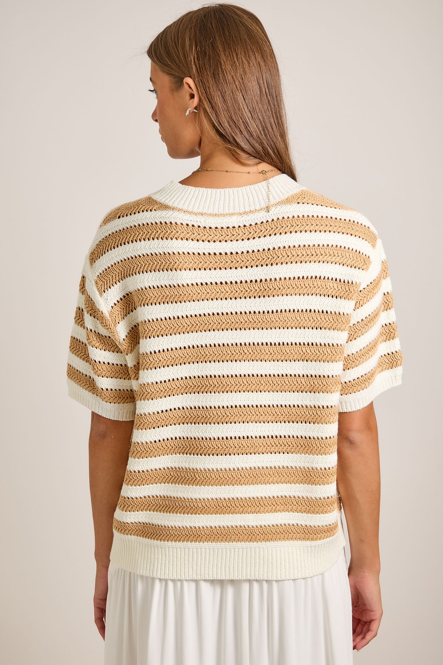 Starfish Wishes Nautical Striped Cardigan
