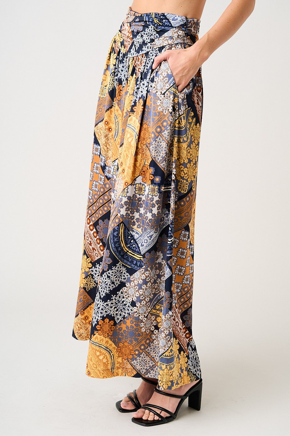 Paisley Patchwork Palazzo Pants