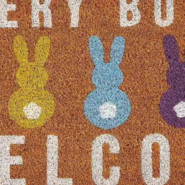 Every Bunny Is Happy Easter Doormat