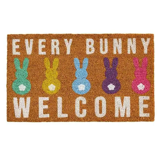 Every Bunny Is Happy Easter Doormat