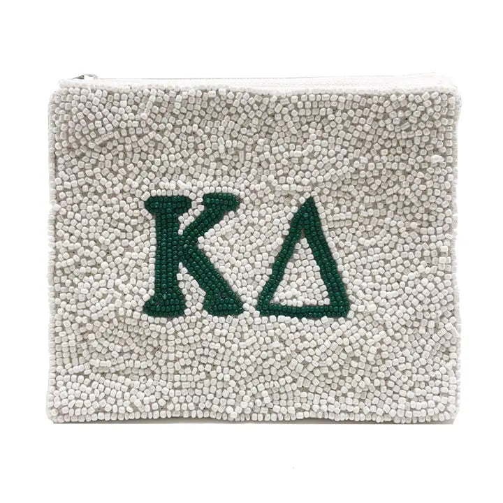 Kappa Delta Beaded Coin Purse Pouch