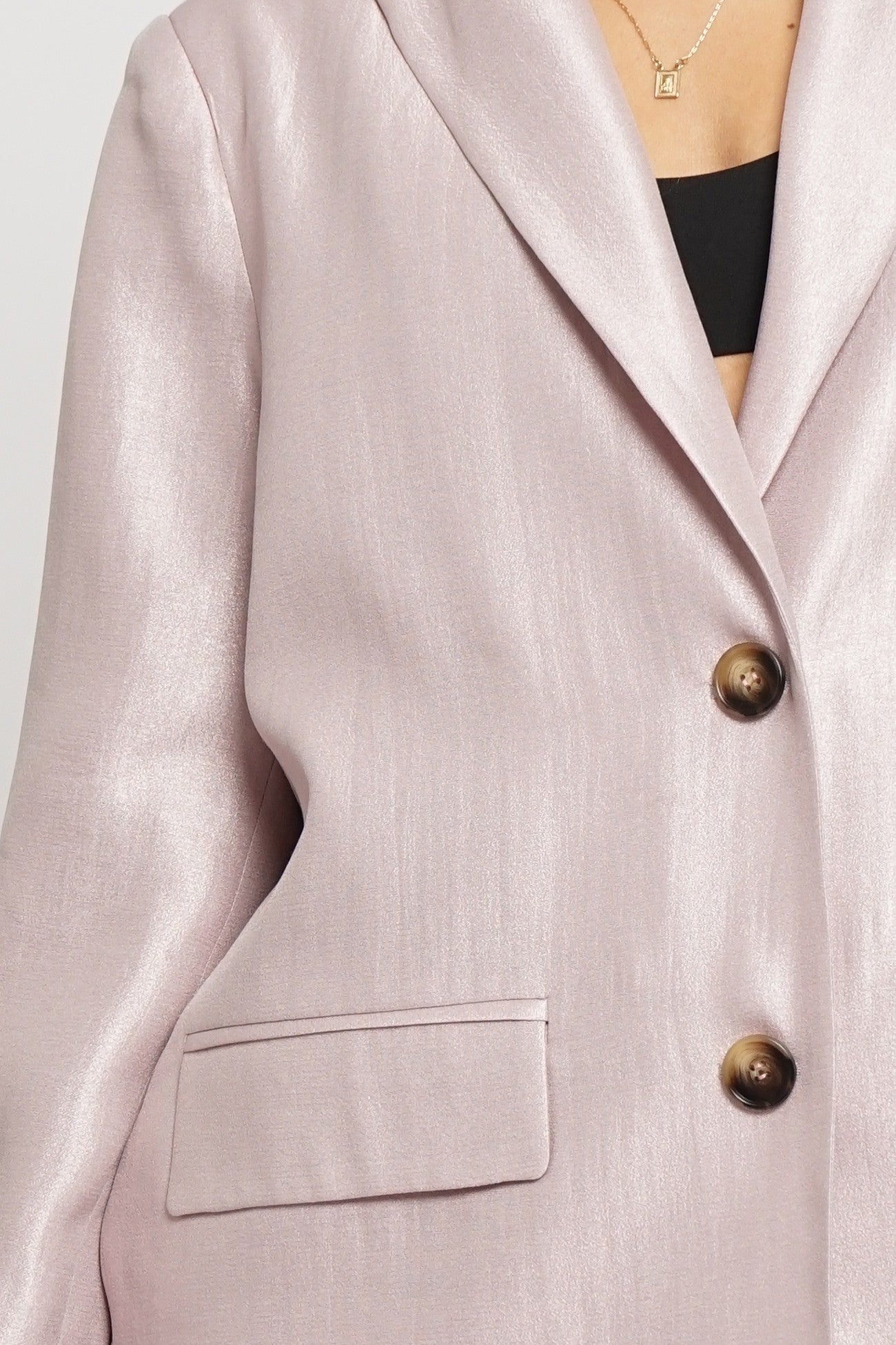 Galaxy Glow Iridescent Fabric Blazer