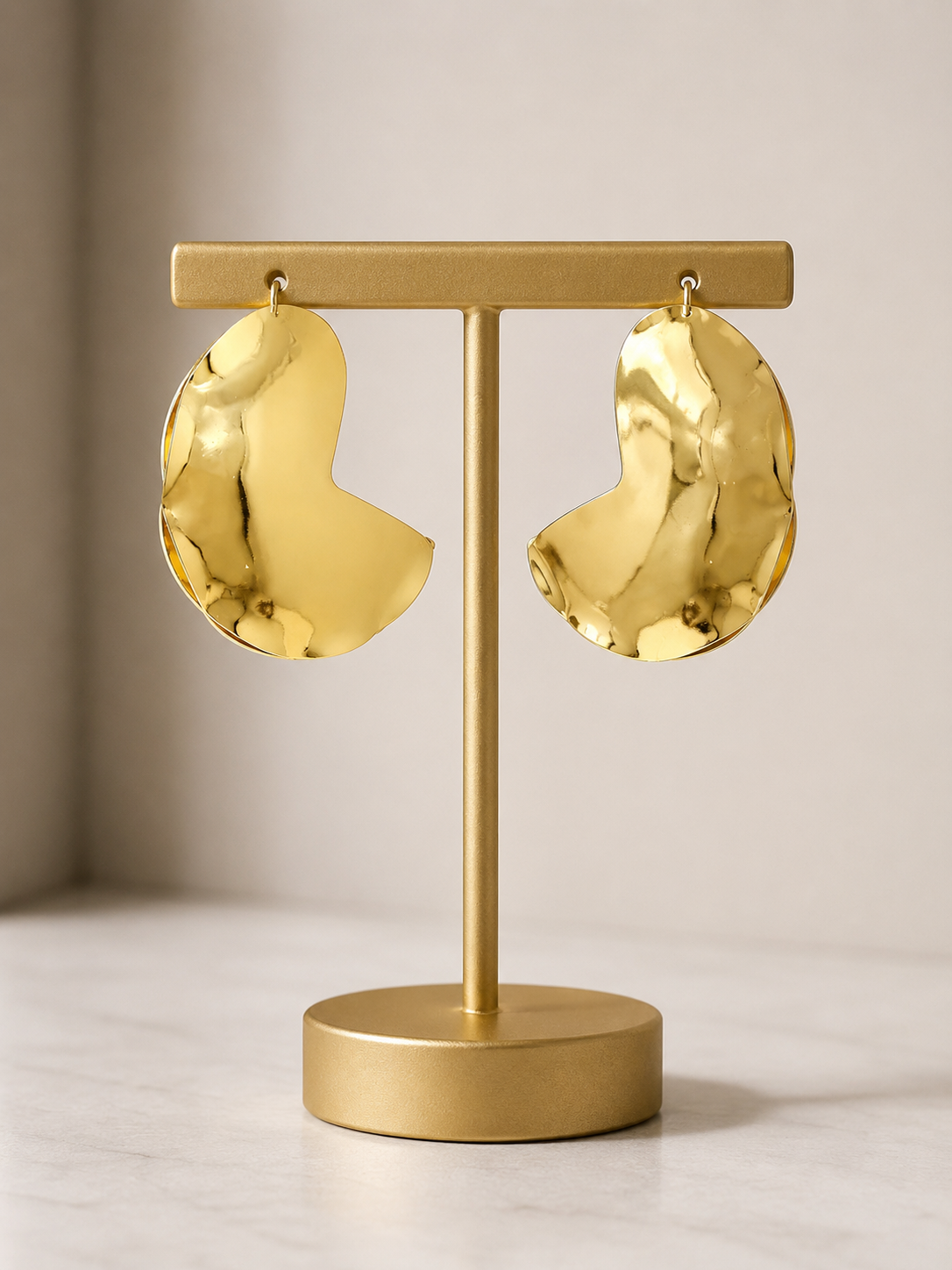 Crescent Shaped Statement Earrings