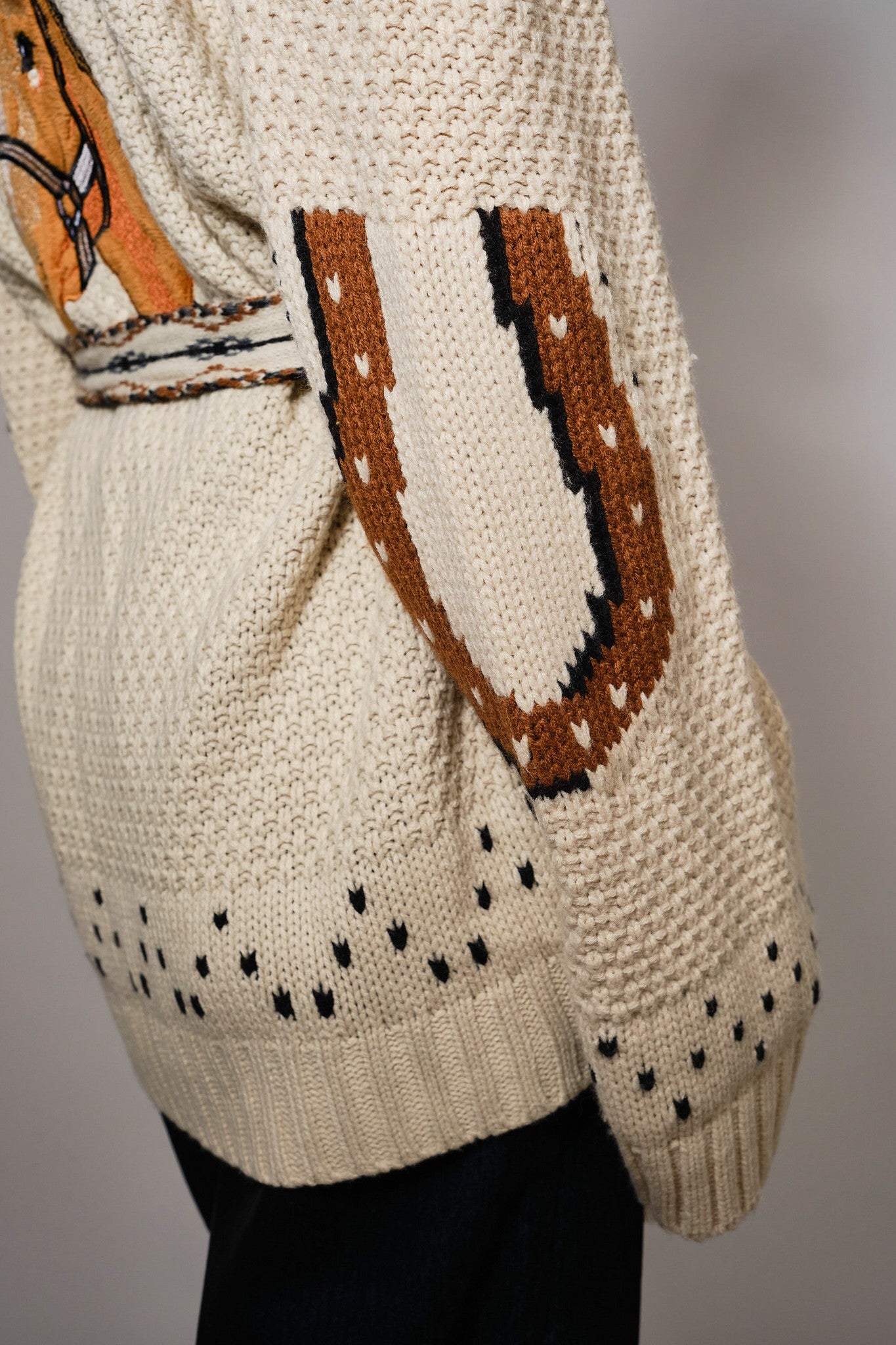 Wild Horses Waist Tie Cardigan
