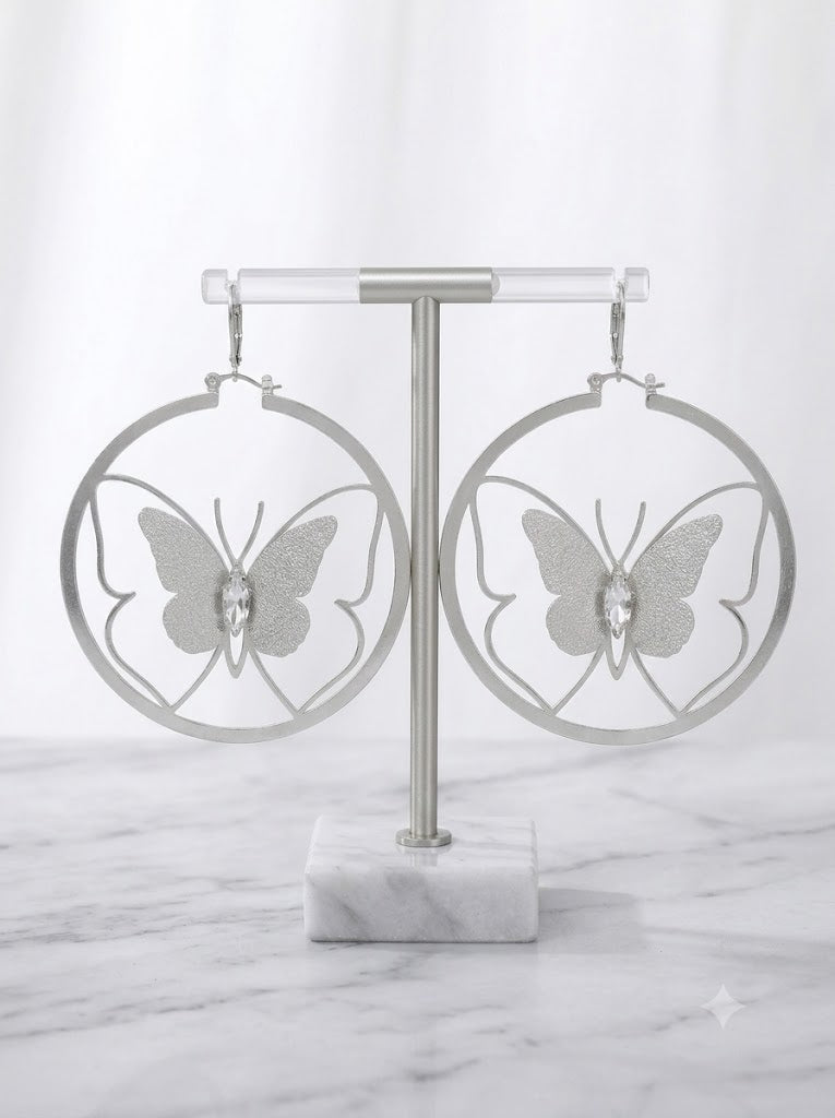 Butterfly in Flight Statement Earrings