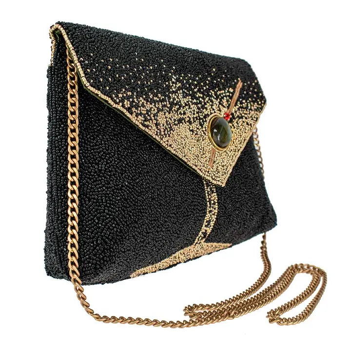 Bolso de Noche Piña Adornado con Pedrería de Cristal Austriaco