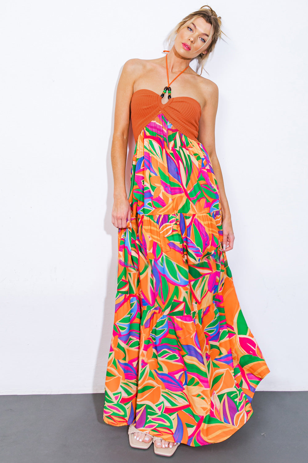 VESTIDO MIDI COMBINADO INTO THE THICK OF IT
