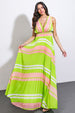 GREEN/PEACH