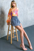 MOMENT MAKER ACID WASH SKORT