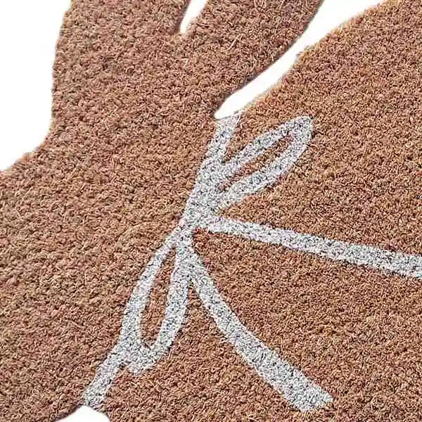 Easter Bunny Shaped Coir Doormat