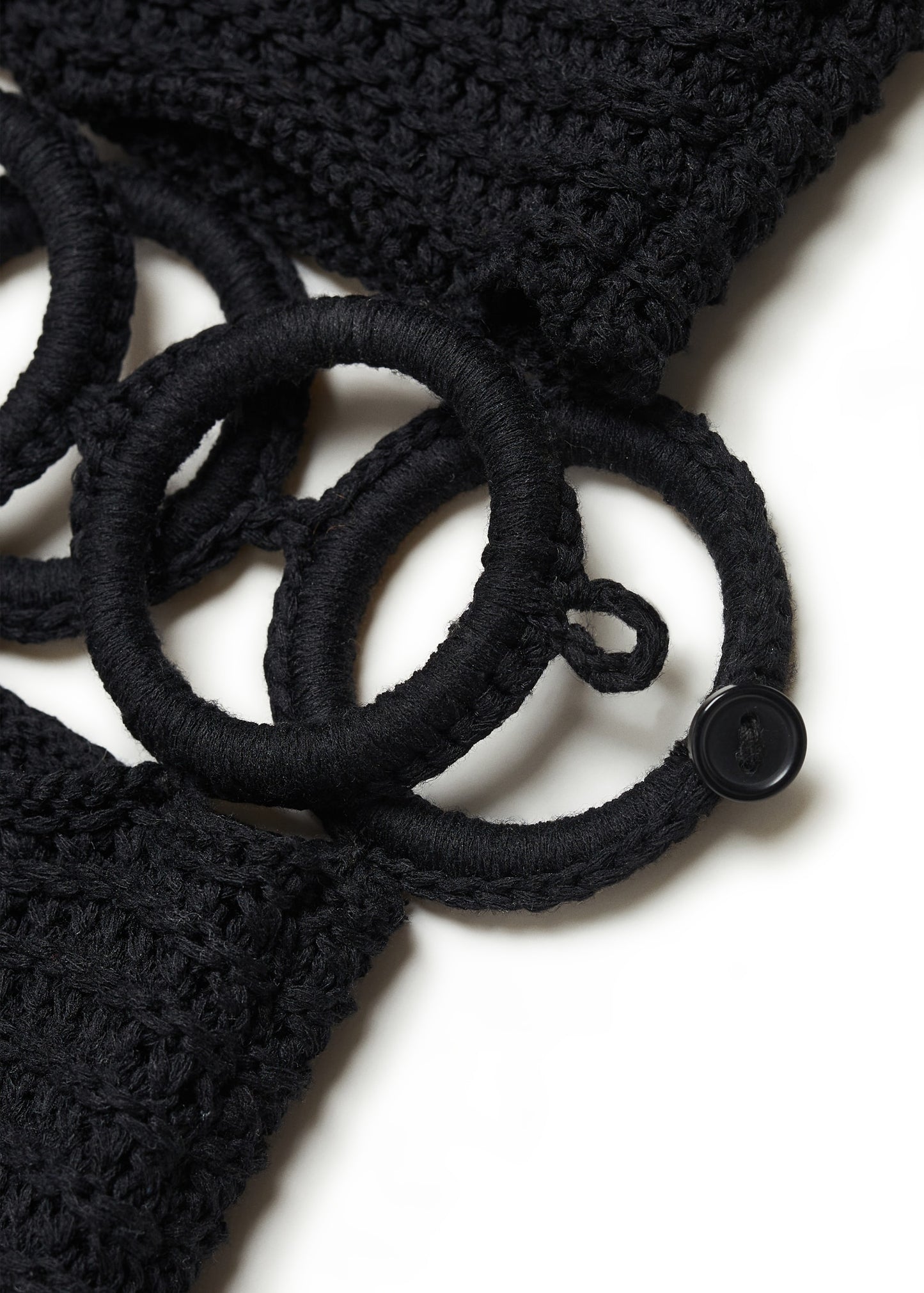CIRCLE THE SEVENTIES CROCHET MINI DRESS