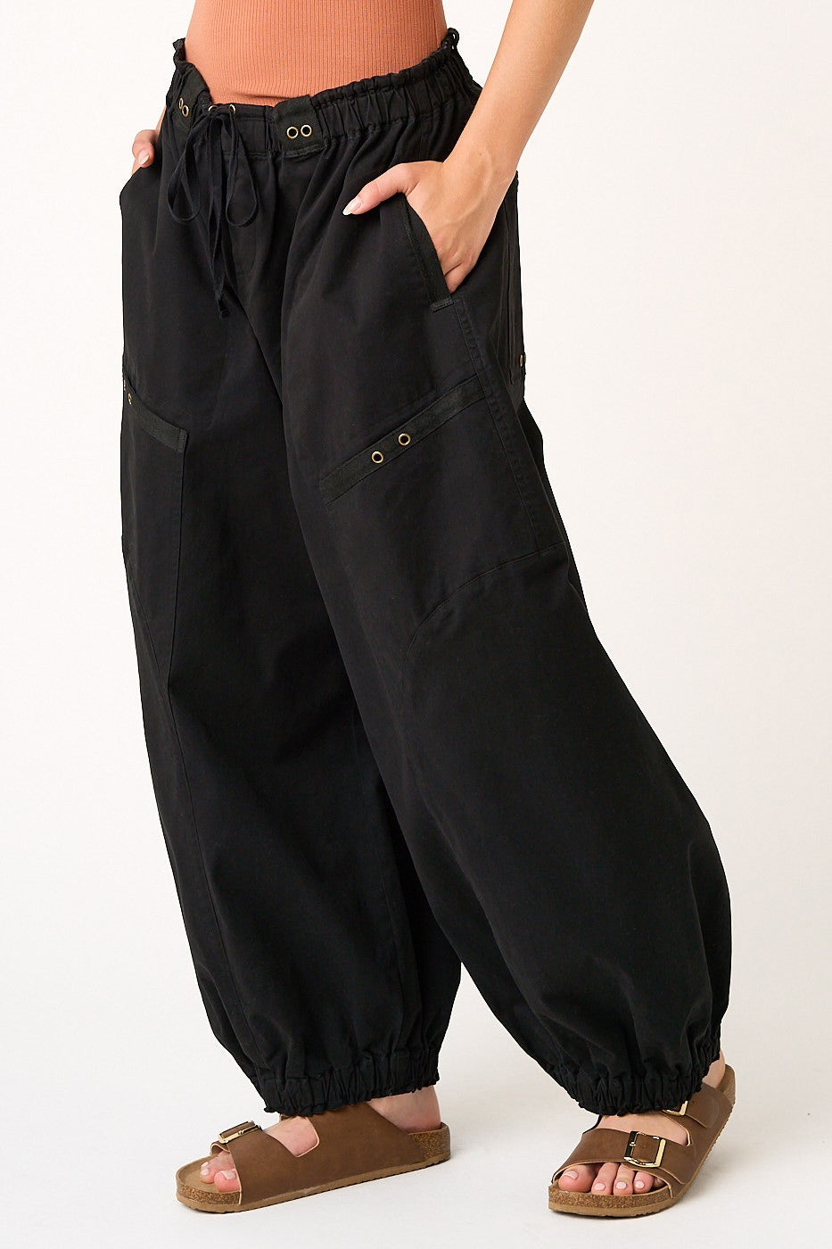 Weekend Wanderlust Twill Parachute Pants