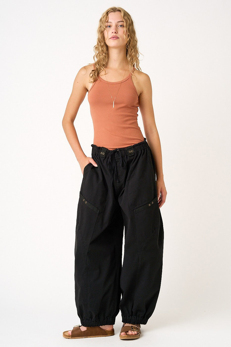 Weekend Wanderlust Twill Parachute Pants