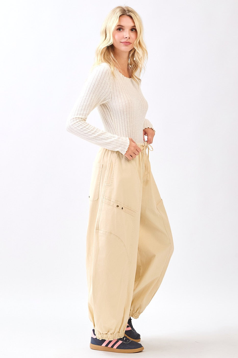 Weekend Wanderlust Twill Parachute Pants