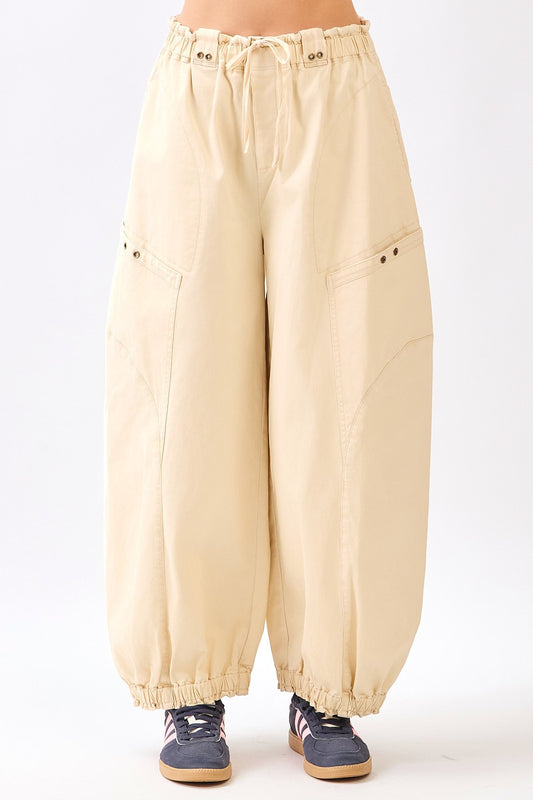 Weekend Wanderlust Twill Parachute Pants