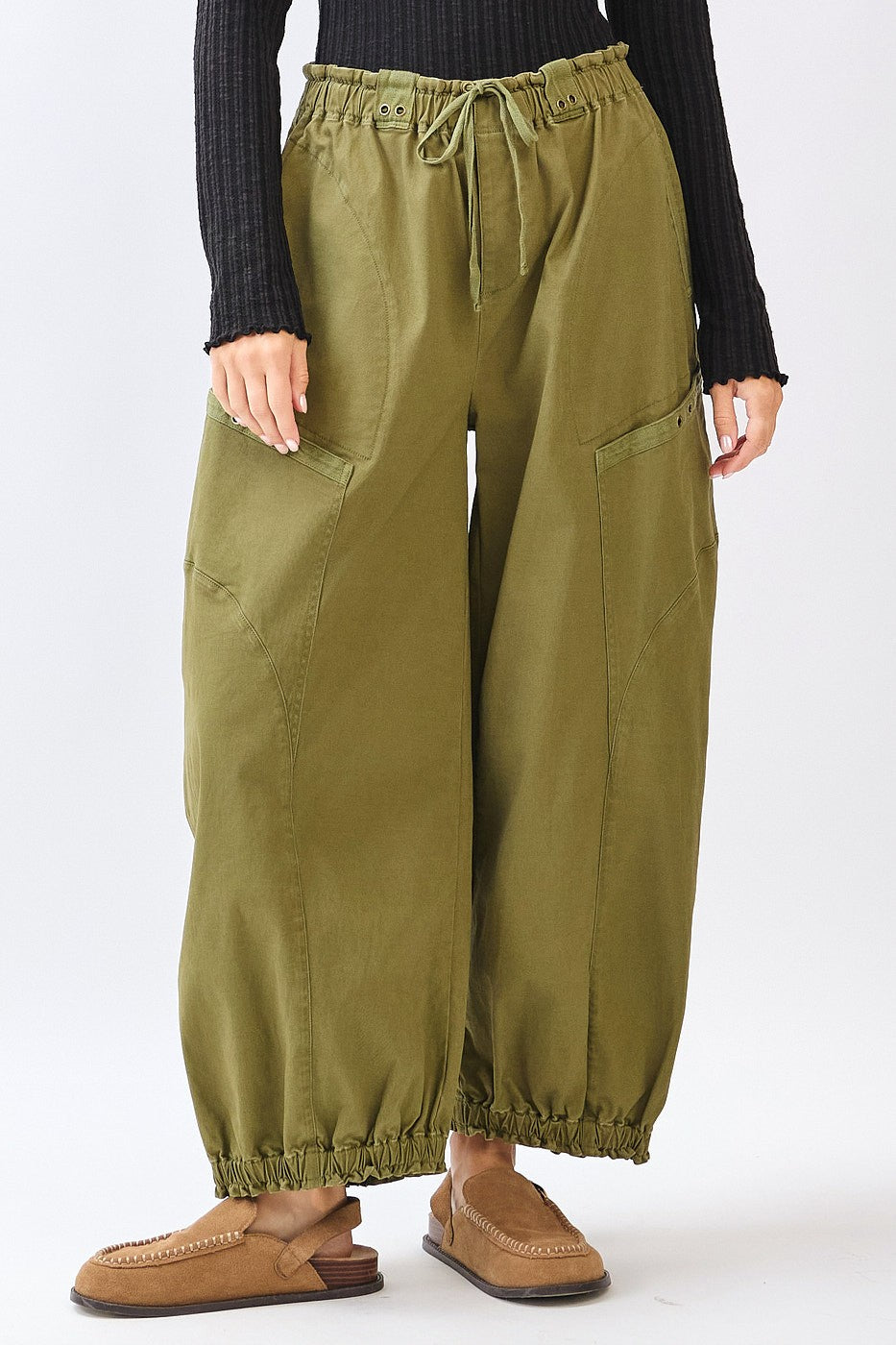 Weekend Wanderlust Twill Parachute Pants