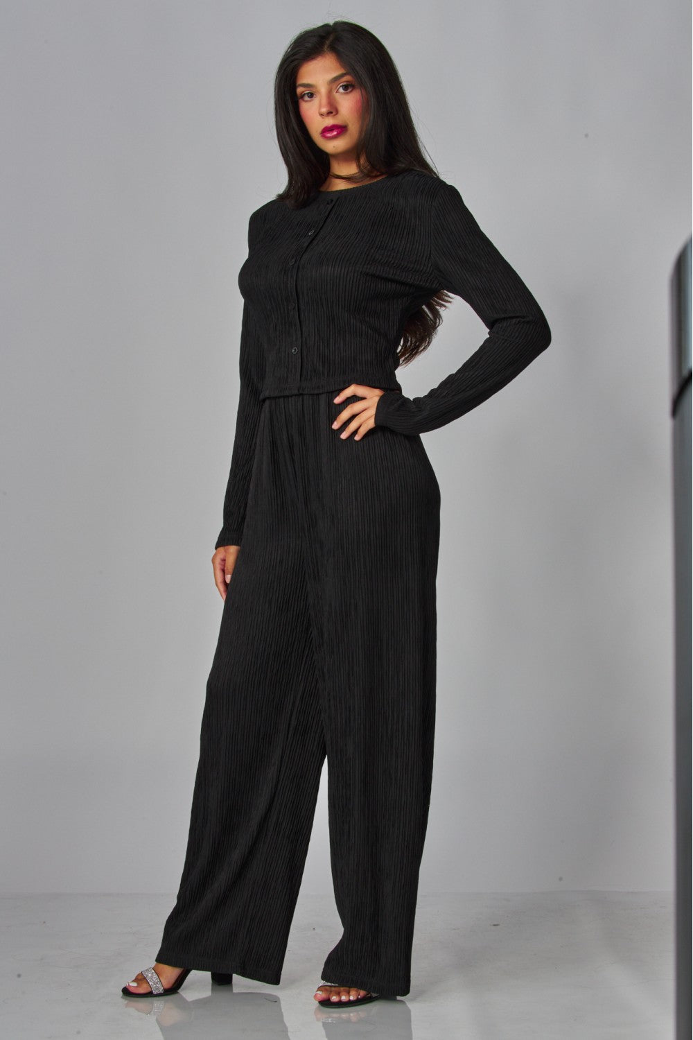 LICENSE TO LOUNGE PANTS SET IN BLACK