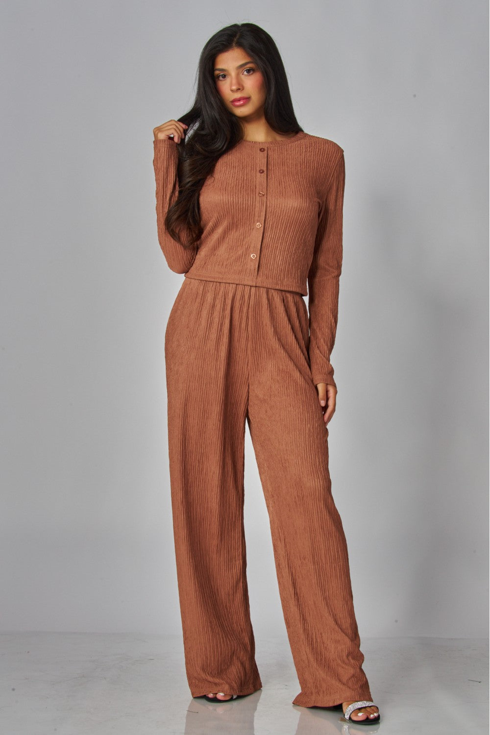 LICENSE TO LOUNGE PANTS SET IN SIENNA