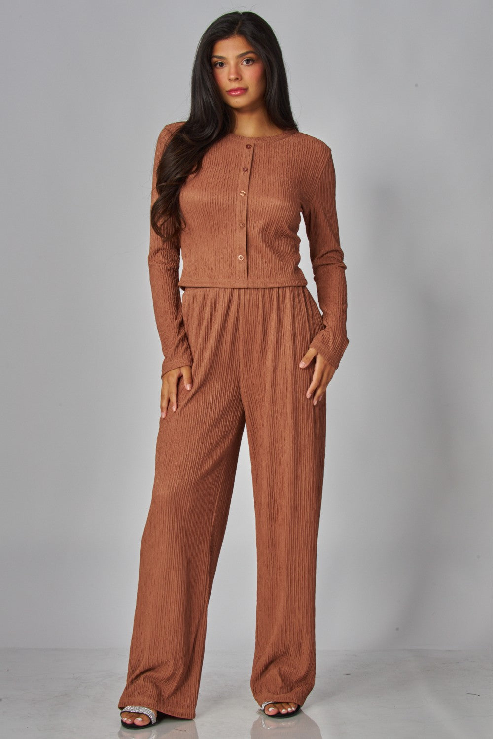 LICENSE TO LOUNGE PANTS SET IN SIENNA