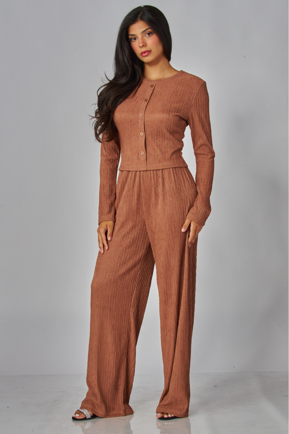 LICENSE TO LOUNGE PANTS SET IN SIENNA