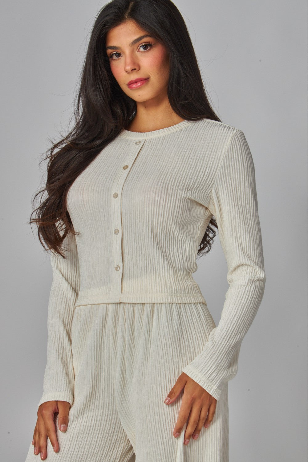 LICENSE TO LOUNGE PANTS SET IN IVORY