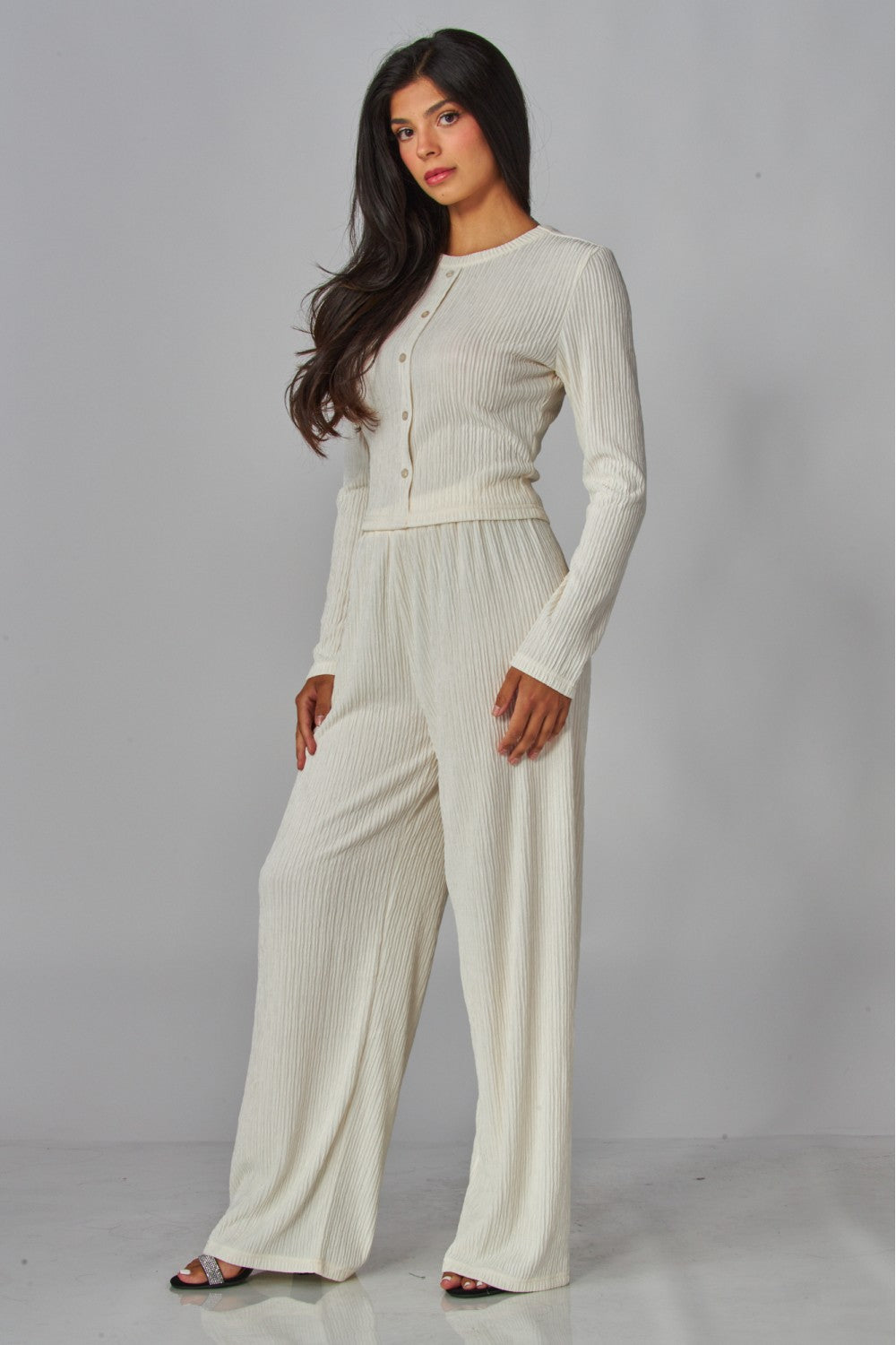 LICENSE TO LOUNGE PANTS SET IN IVORY
