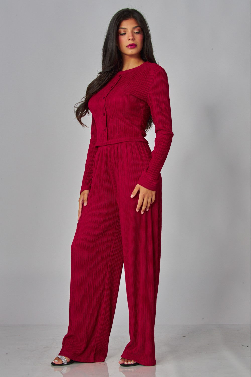 LICENSE TO LOUNGE PANTS SET IN RED