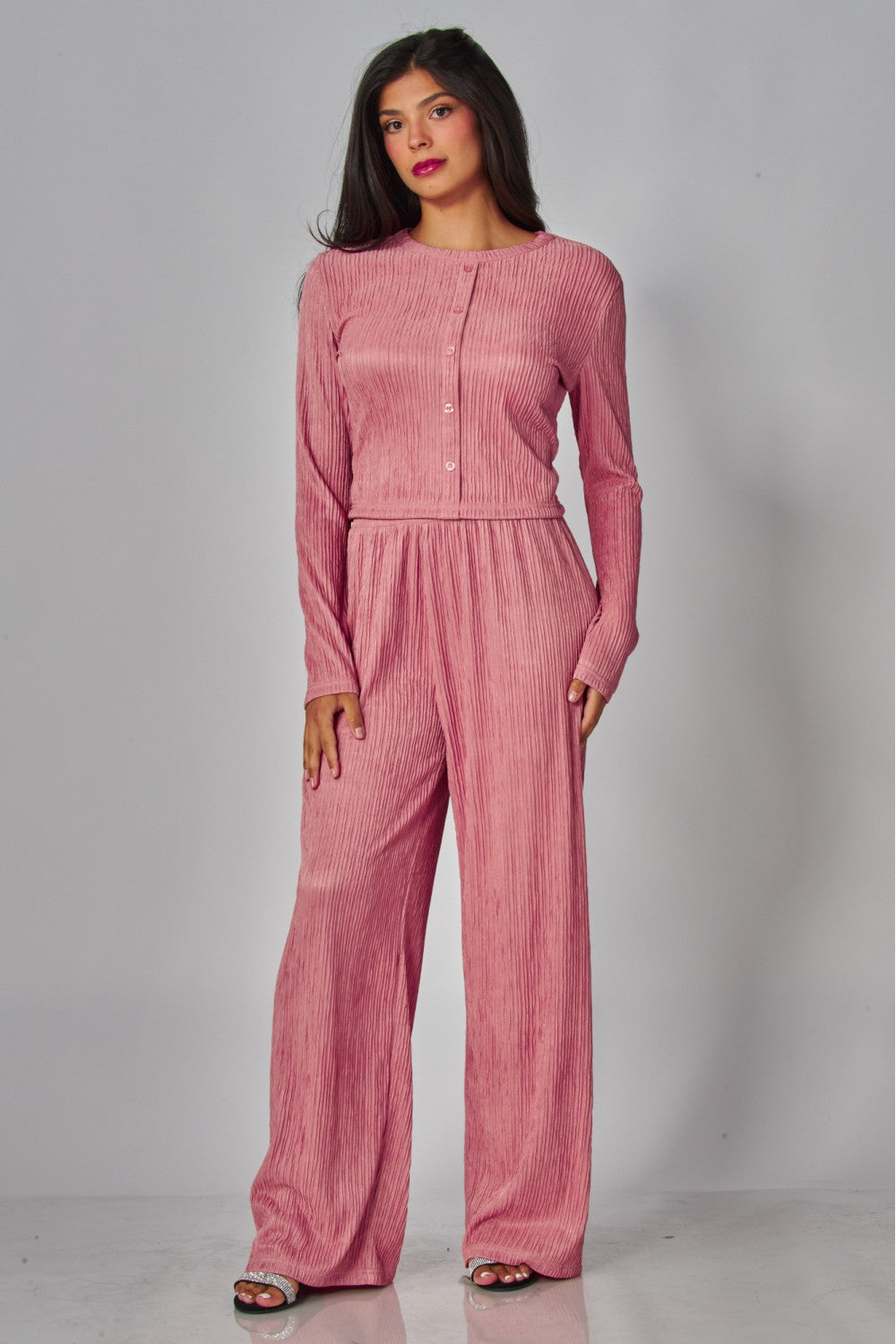 LICENSE TO LOUNGE PANTS SET IN PINK