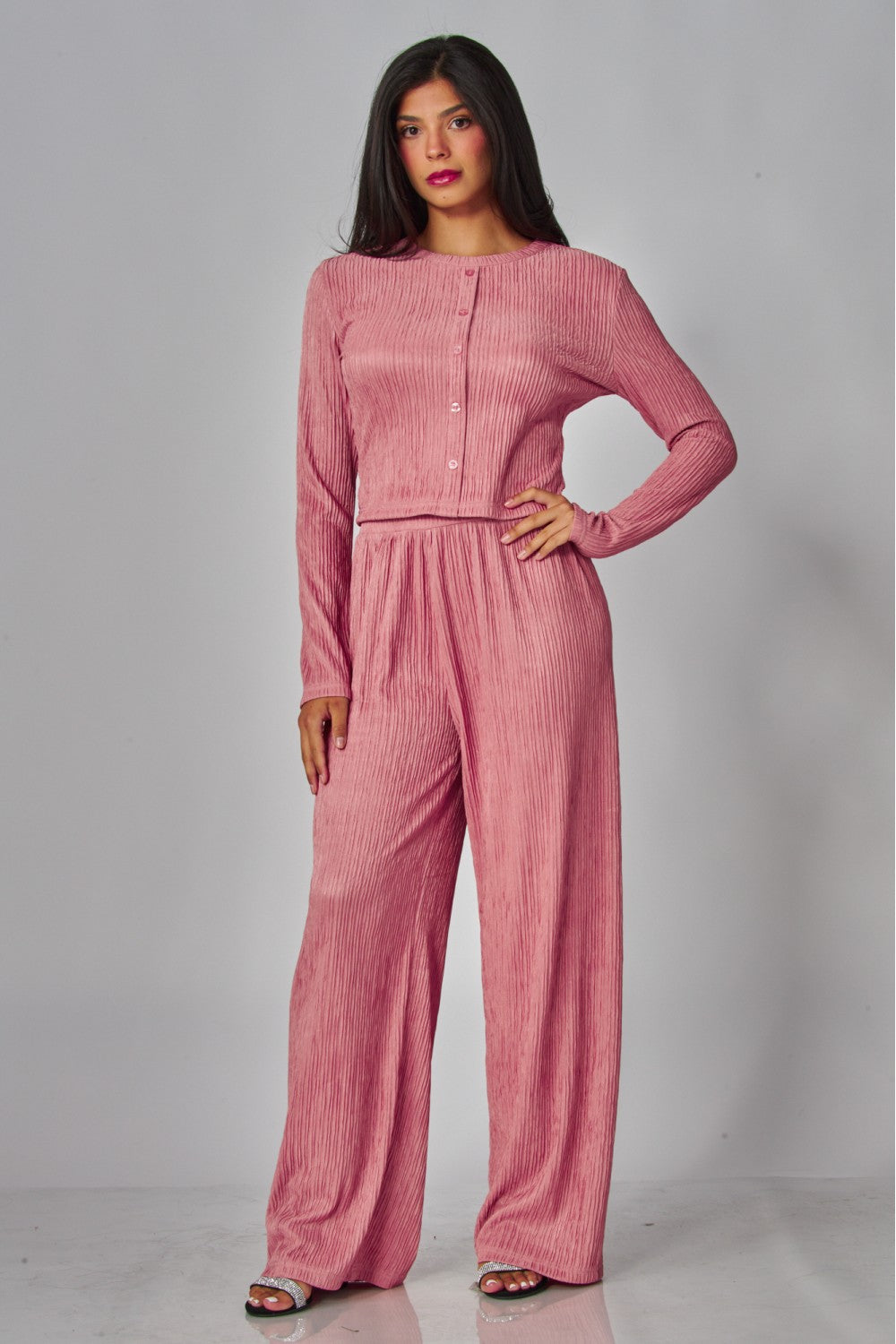 LICENSE TO LOUNGE PANTS SET IN PINK
