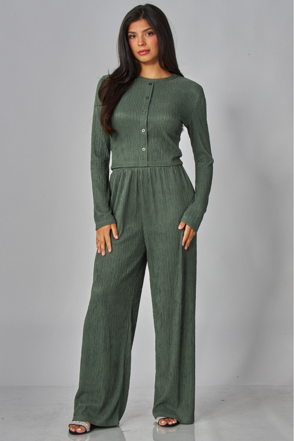 LICENSE TO LOUNGE PANTS SET IN OLIVE