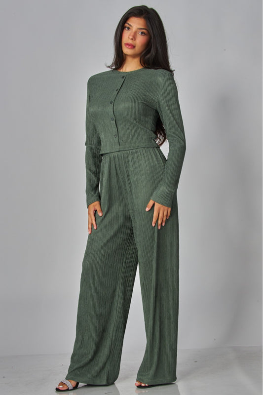 LICENSE TO LOUNGE PANTS SET IN OLIVE