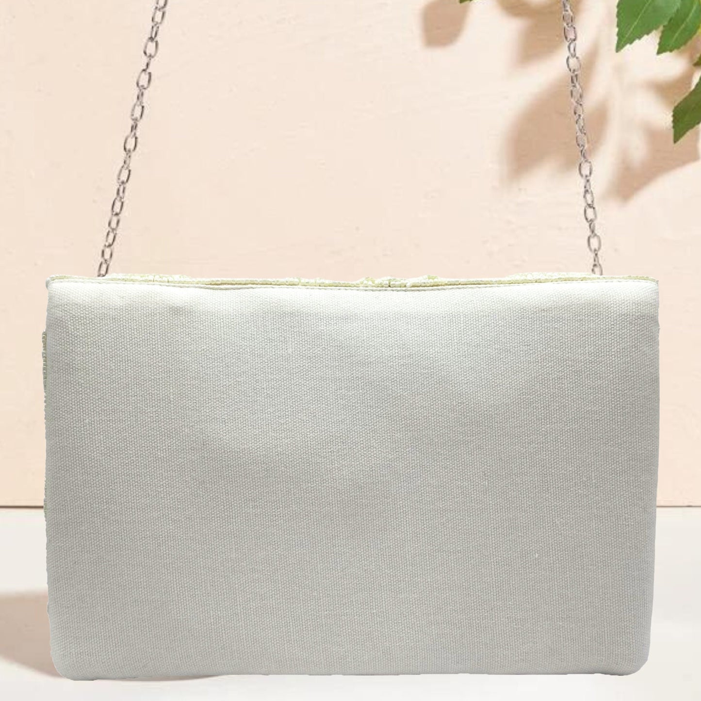 Cactus Leopard Beaded Crossbody Clutch Handbag