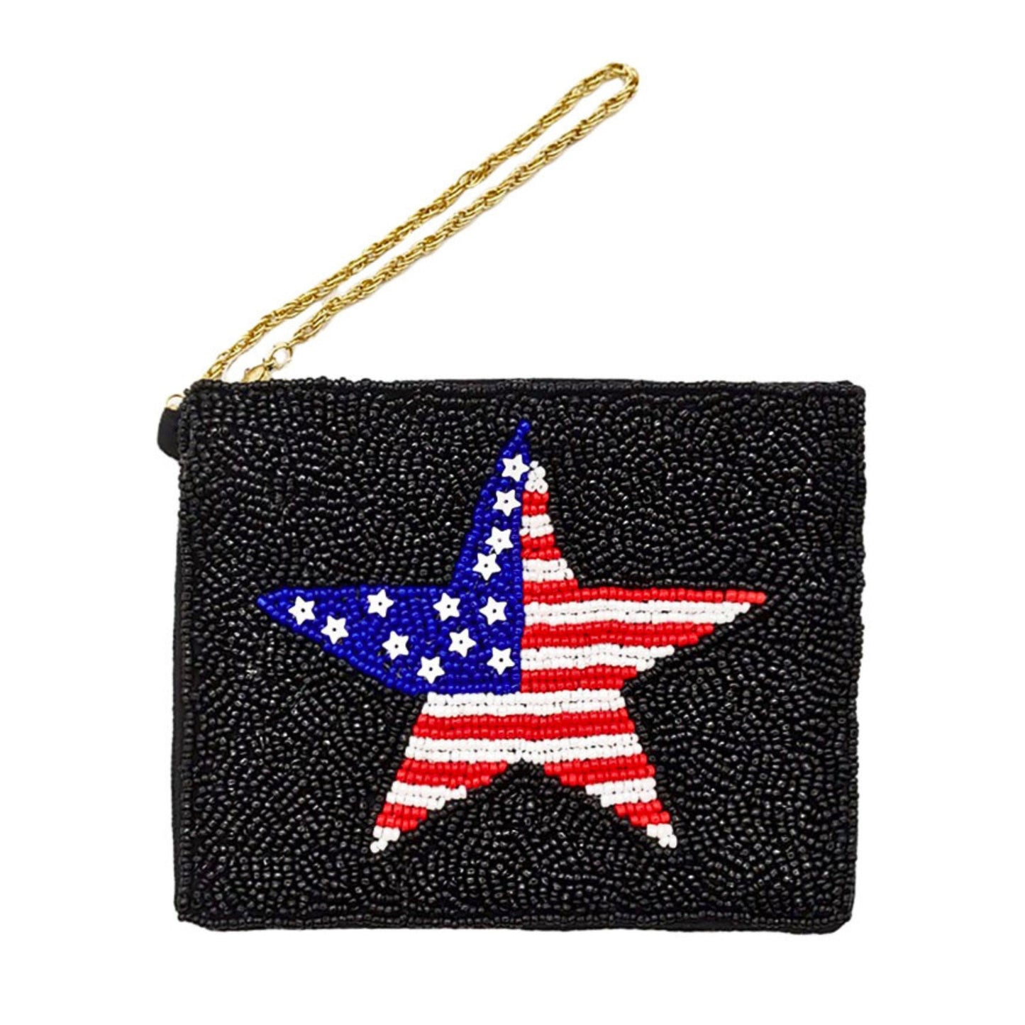 Patriotic USA American Pride Beaded Coin Pouches